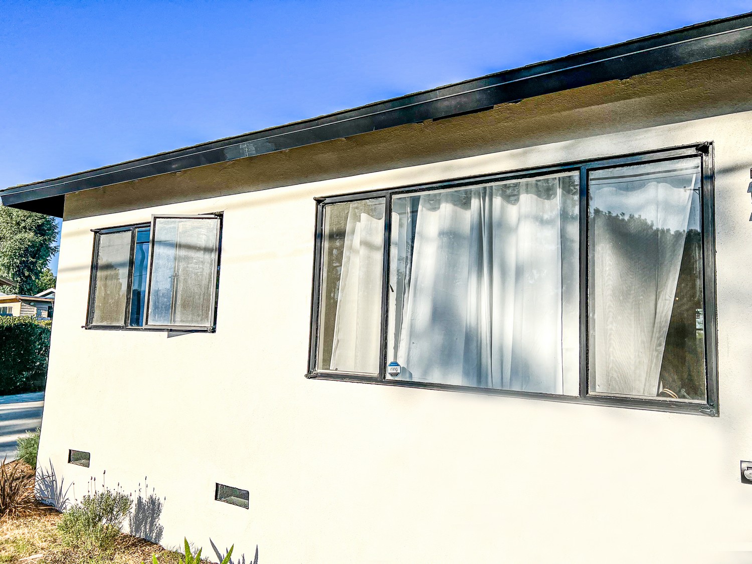 Black Framed Window Replacement in Montclair, CA (Before)