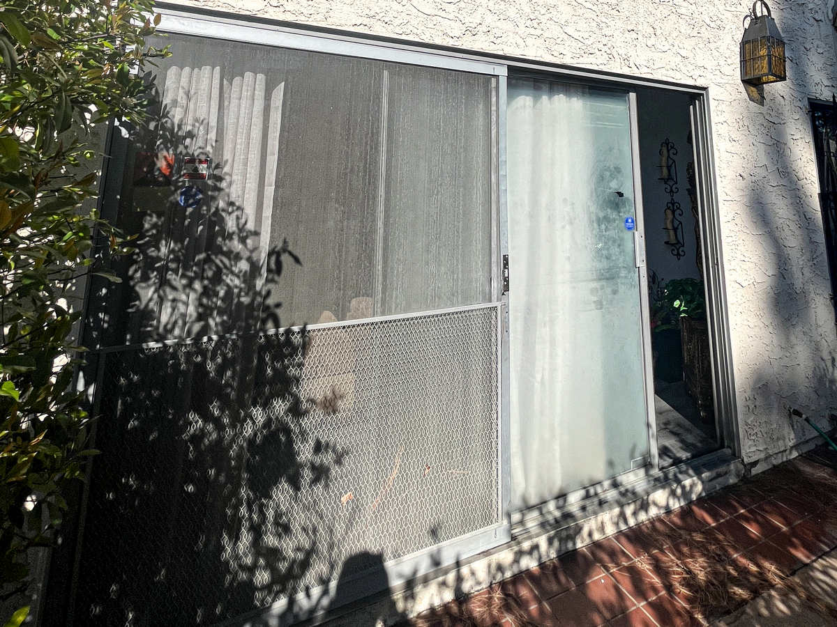 old sliding door