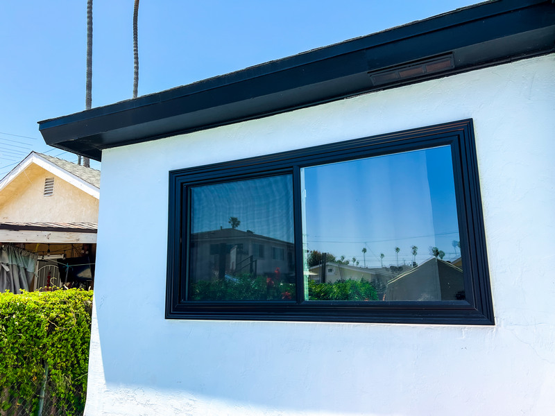 San Pedro Black Window Installation